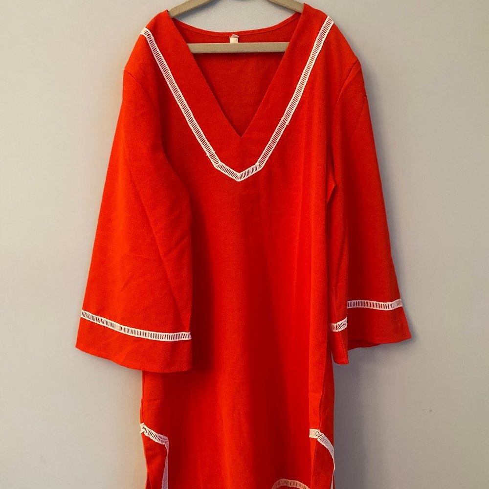 Red and White Tunic